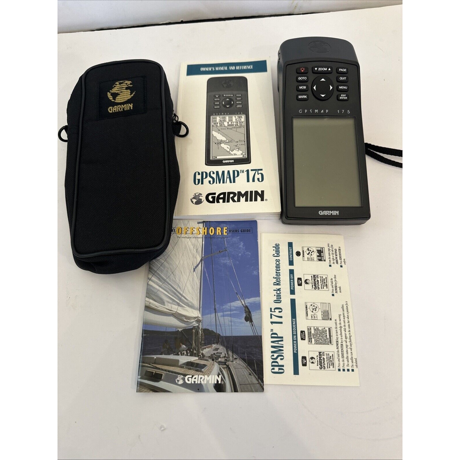 Garmin GPSMAP 175 Handheld GPS Navigator & MAP Untested Needs Battery