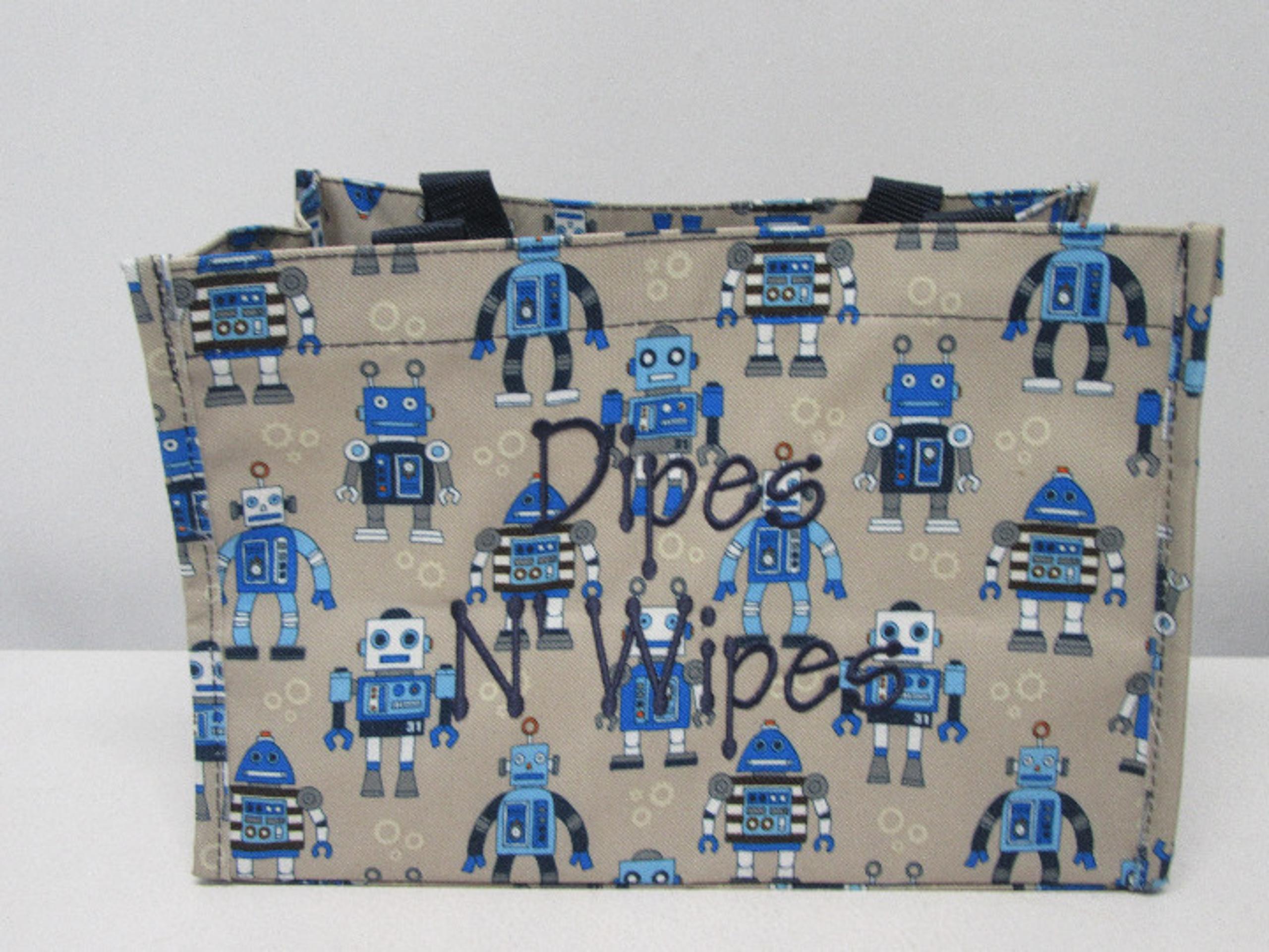 NEW! Thirty One Robot All-in-One Tote - "Dipes & Wipes"