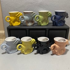 Frankoma Ceramic Political Democratic Mugs - Free Shipping