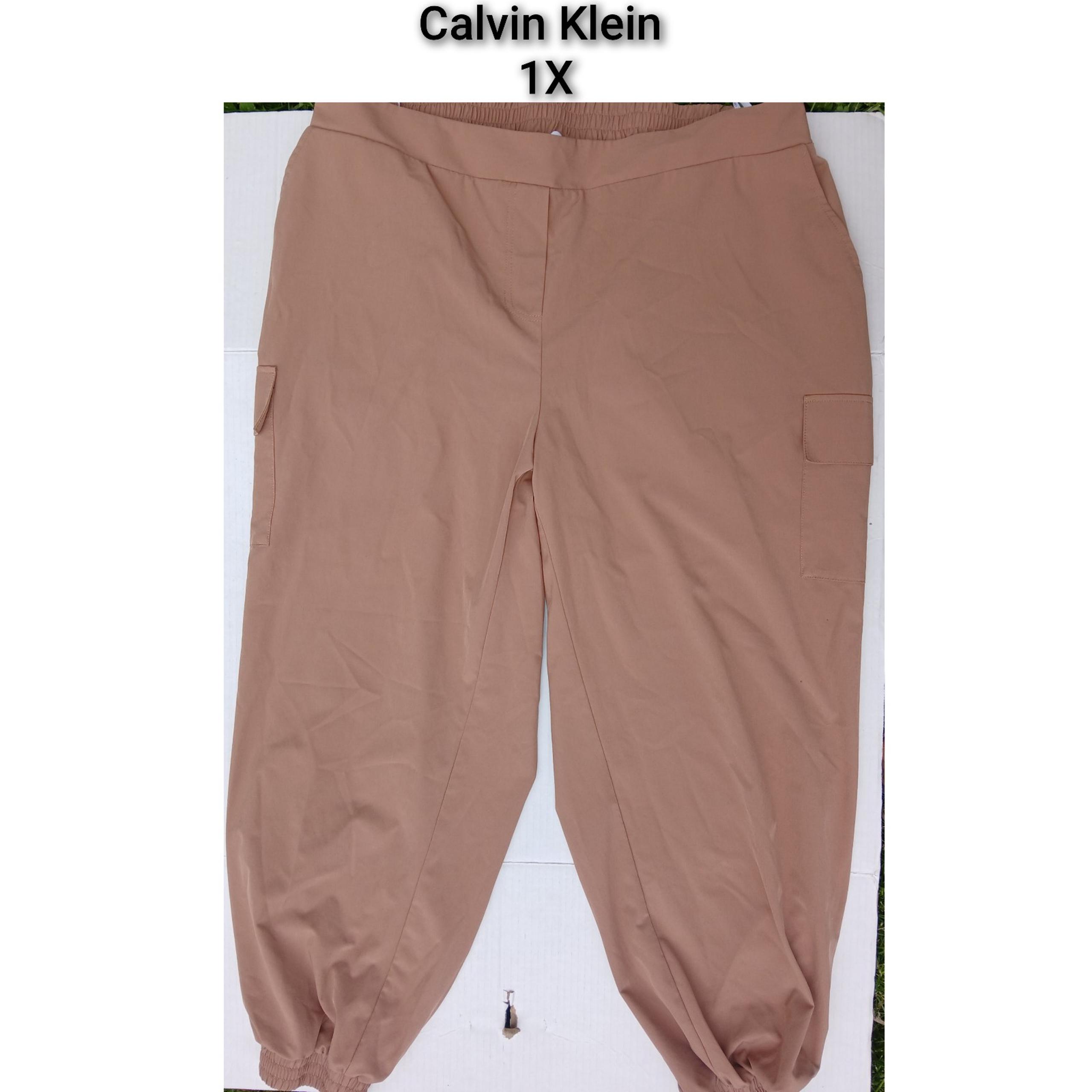 Calvin Klein lightweight cargo pants 1X brown