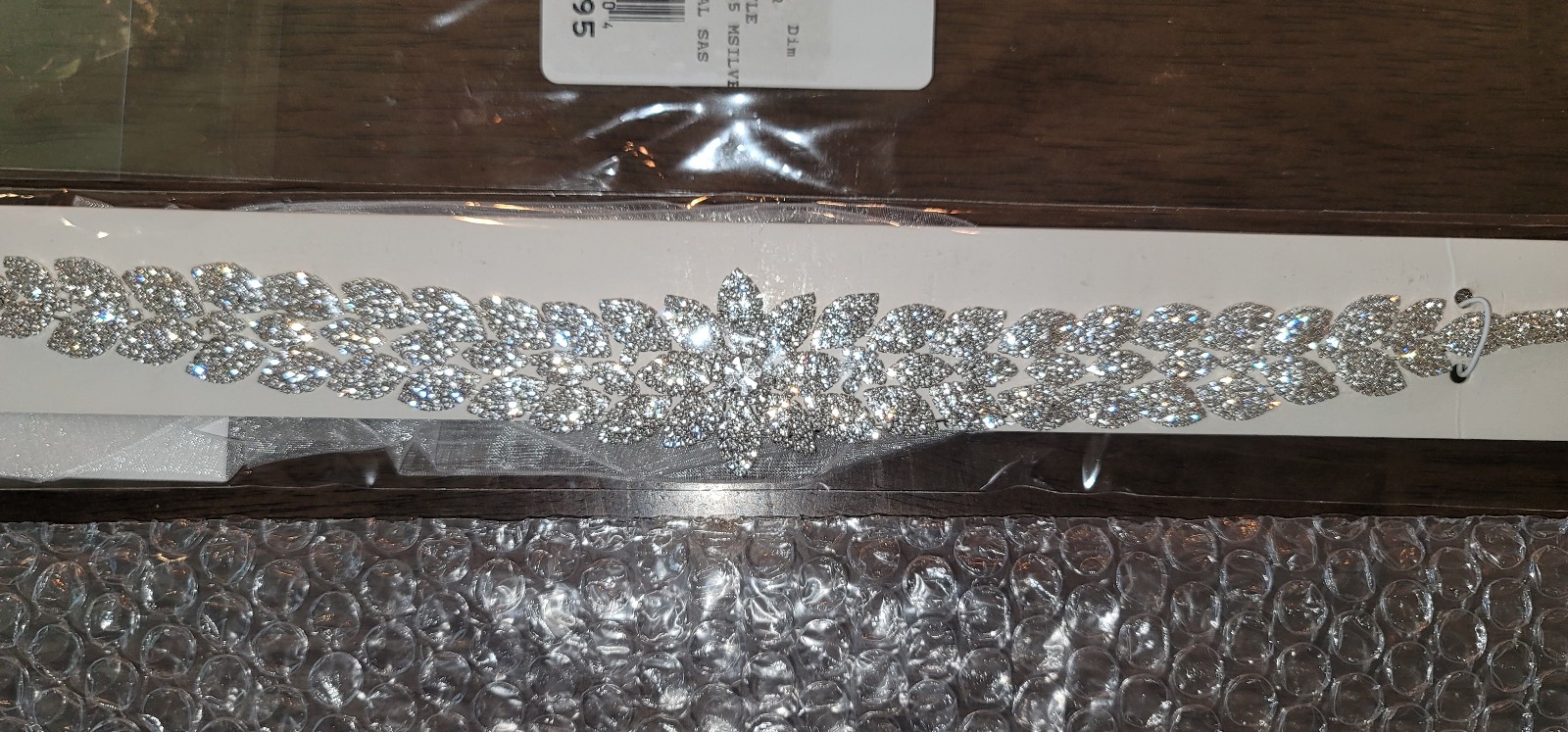 Sliver Diamond Wedding Dress Belt