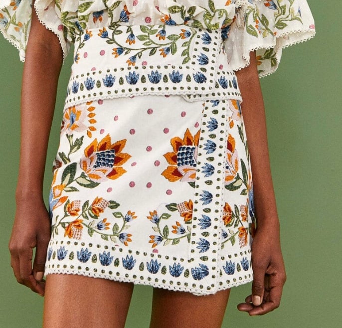 FARM Rio Summer Garden Mini Skirt