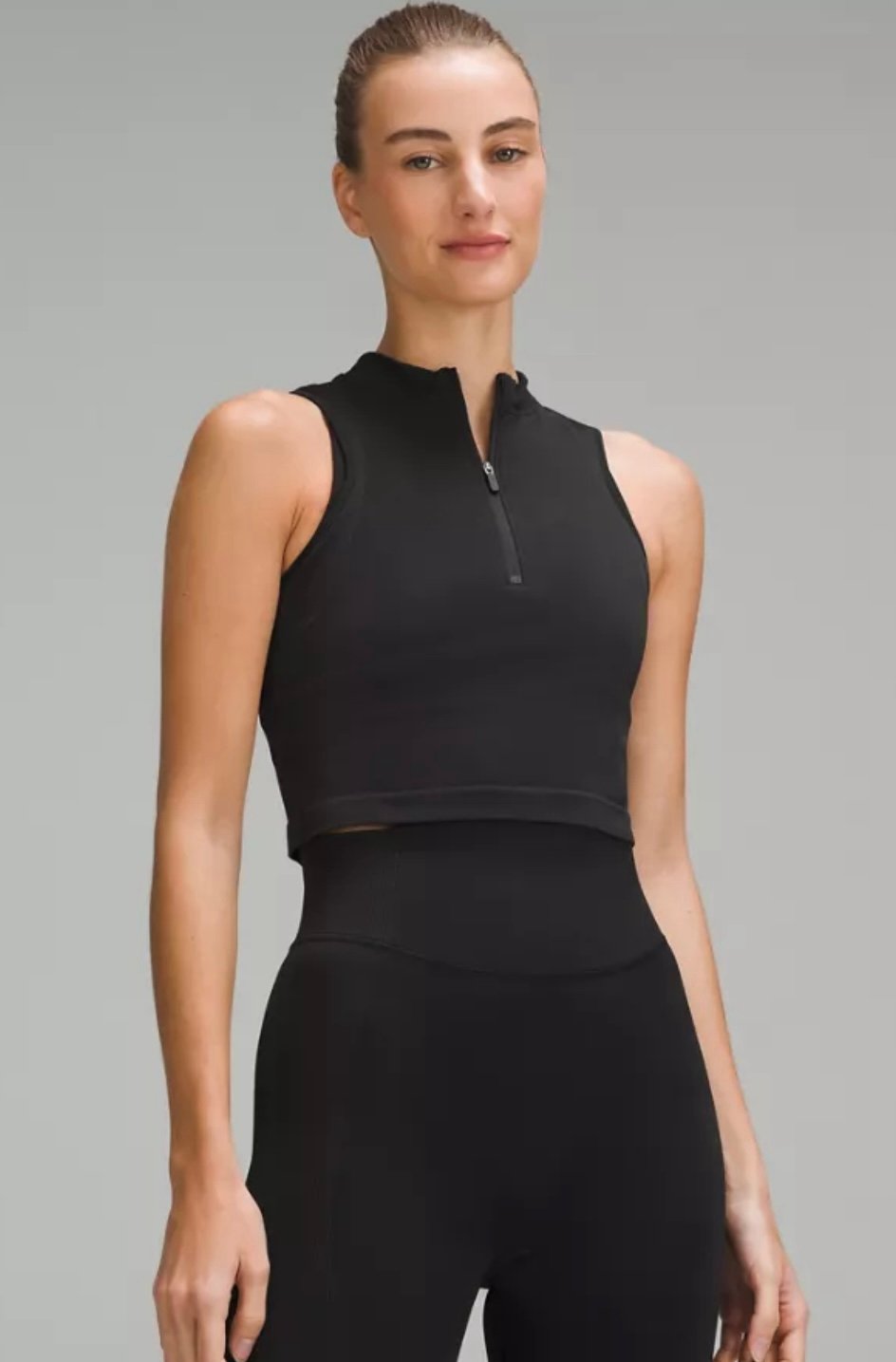 Lululemon Seamless Half-Zip Training Tank Top size 6