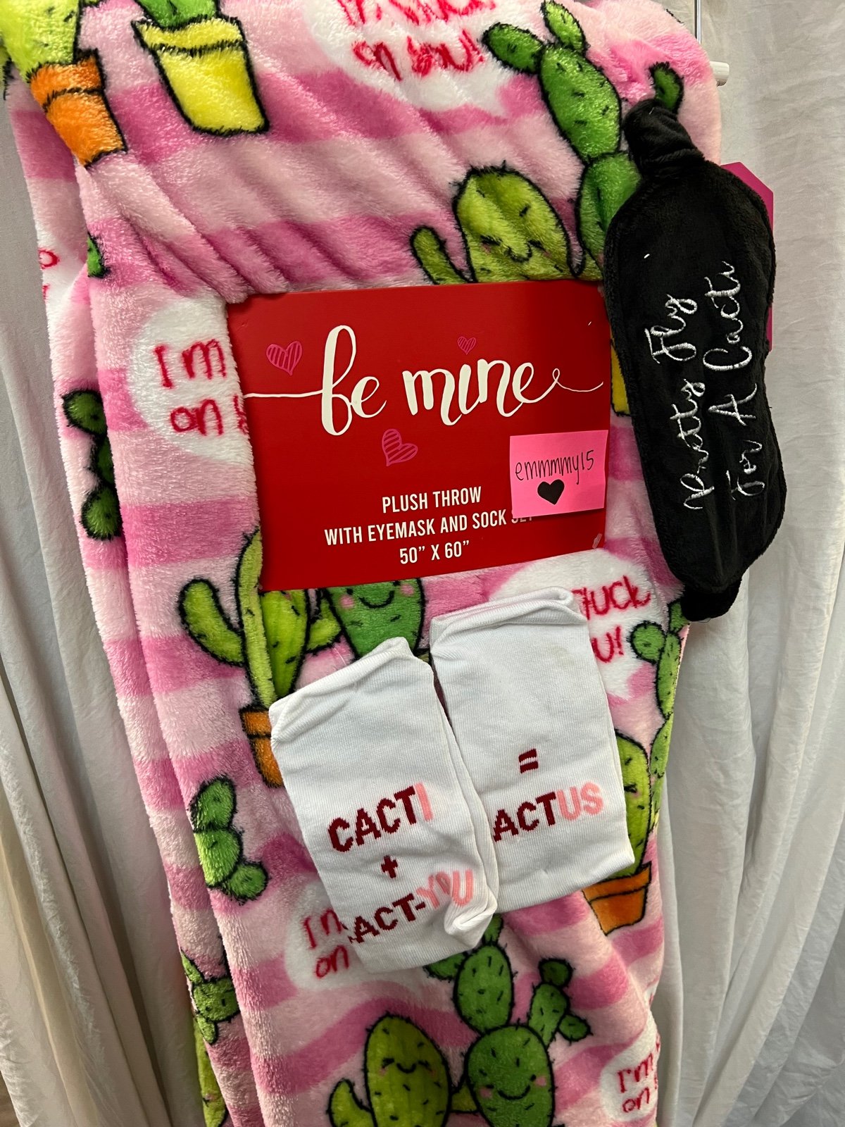 I’m stuck on you cactus throw