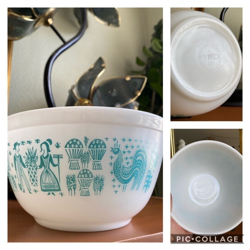 Vintage Pyrex Amish newest Butterprint Mixing Bowls Set