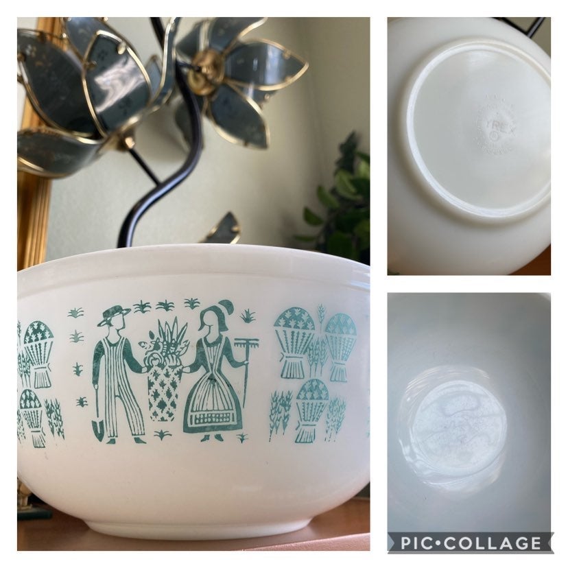 Vintage Pyrex Amish newest Butterprint Mixing Bowls Set