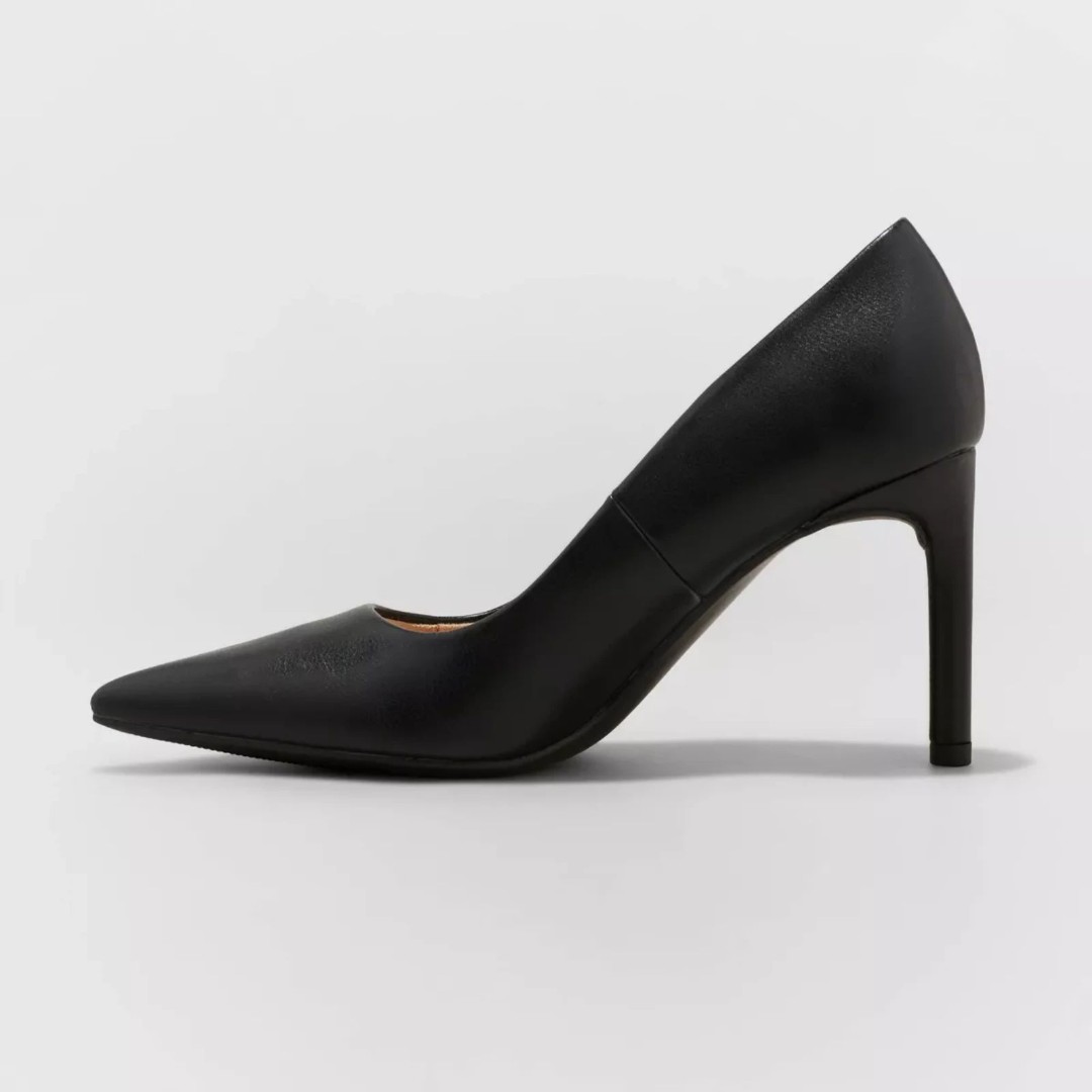 Target A New Day Pumps Black Medium 6 Stilletos 3.5 inch Heels Like New