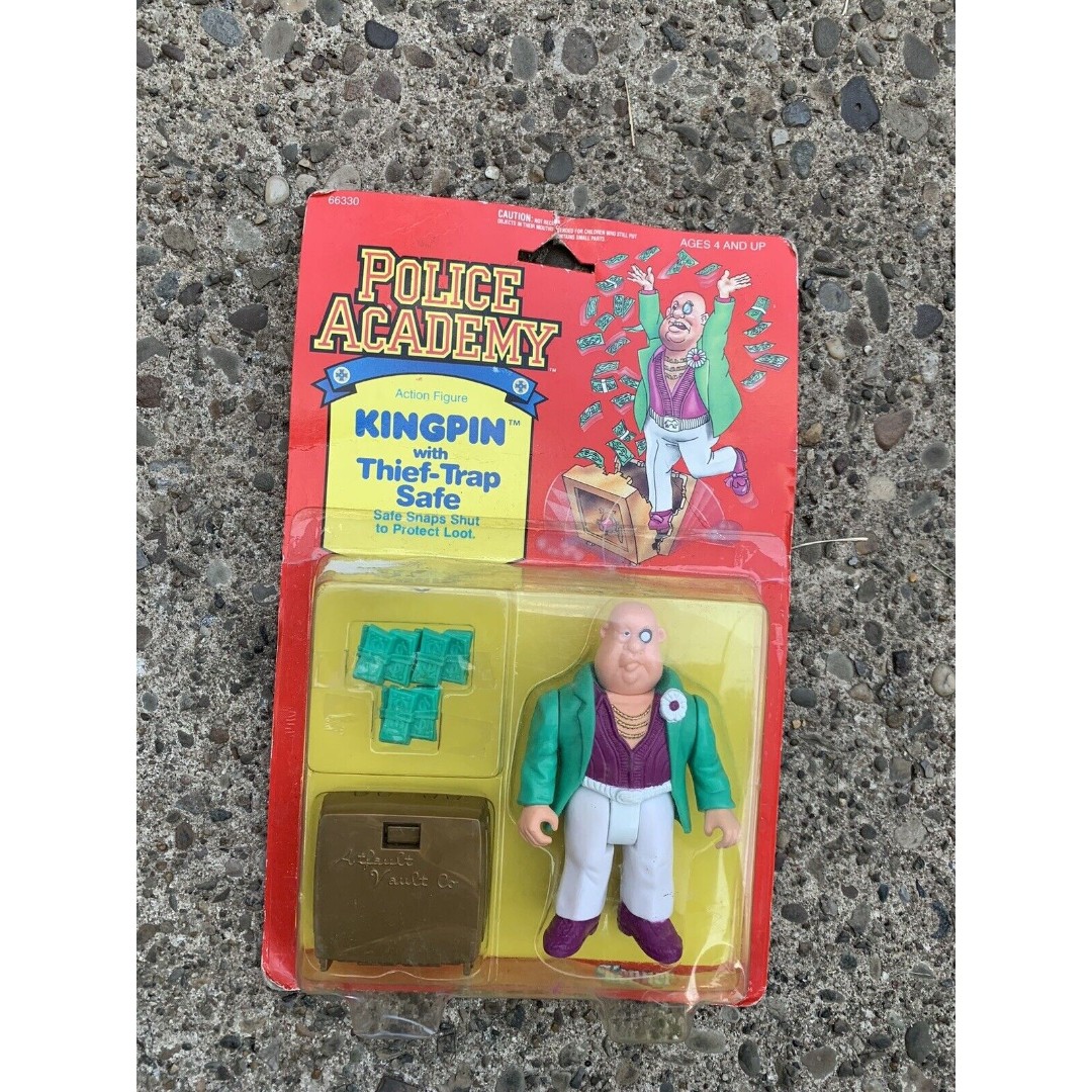 Police Academy Kingpin with Thief-Trap Safe action figure by Kenner