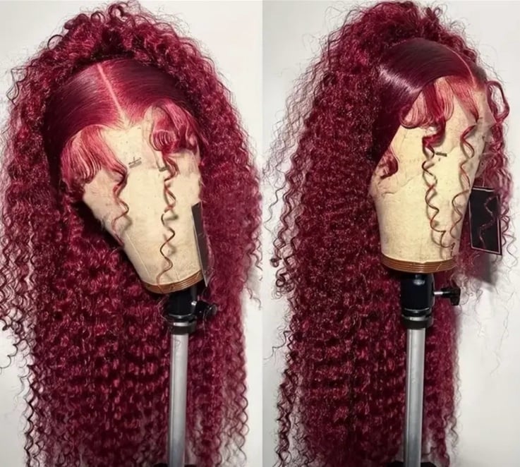 28 Inch wig high quality deep wave synthetic wig