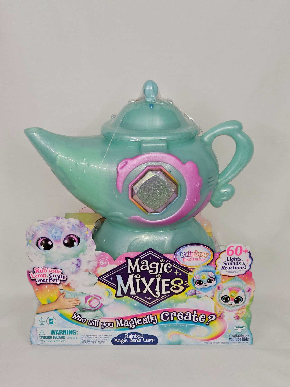 Magic Mixies Magic Genie Lamp with Interactive 8 inch Rainbow Magic Plush