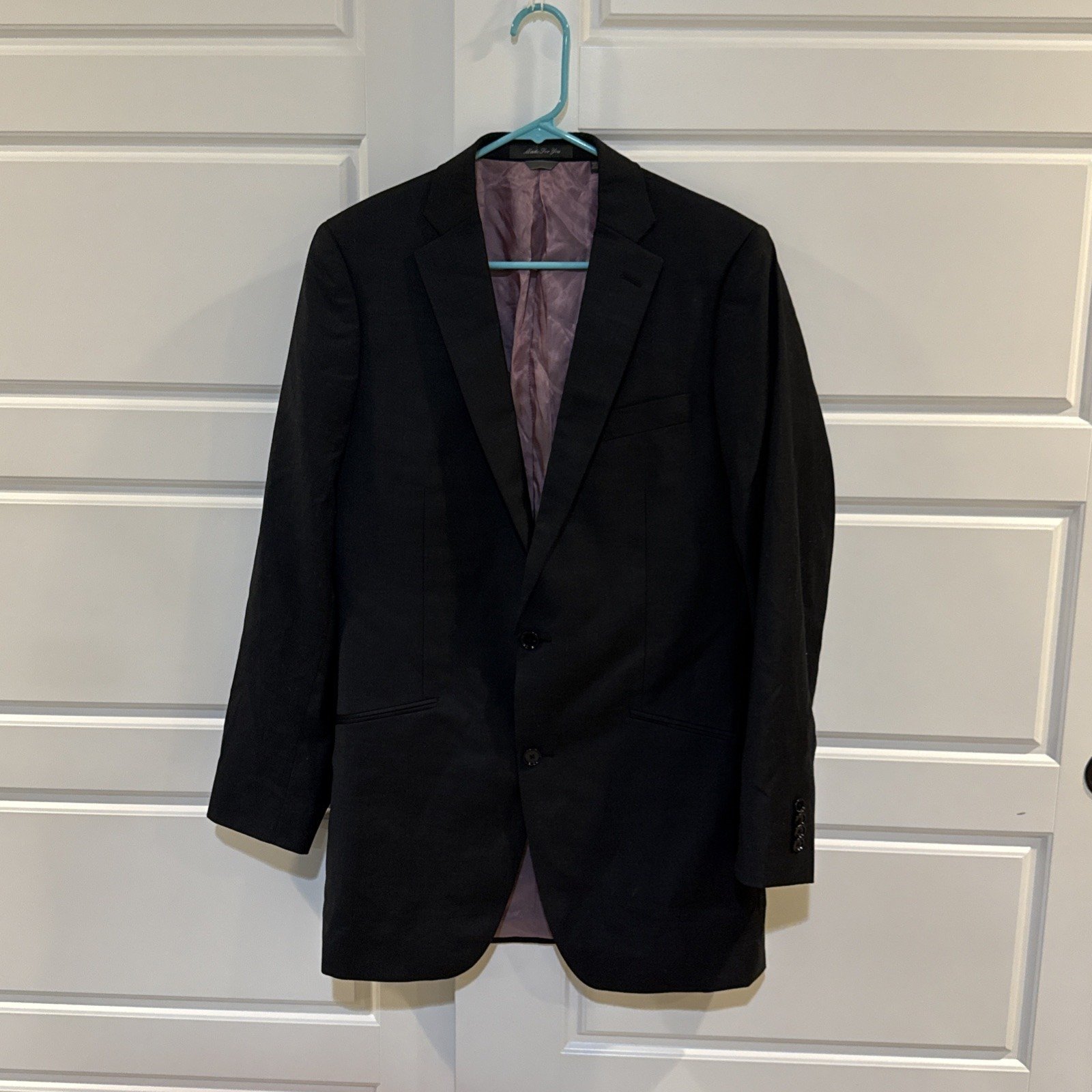 Mens 42 INDOCHINO Blazer Sport Coat Jacket Navy Wool 2-Button Jacket 100% Wool