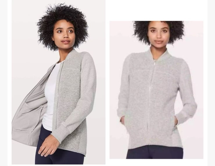 Lululemon Stand Out Sherpa Jacket Gray size 6