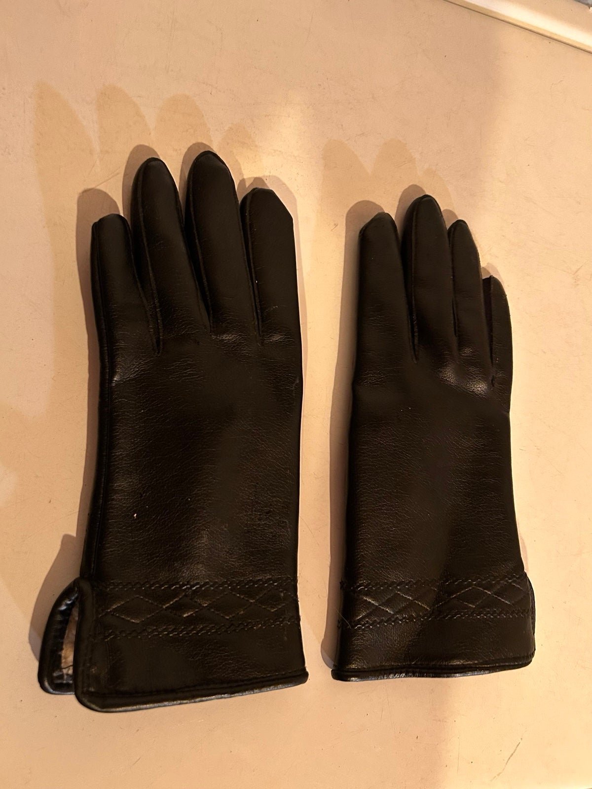 Men’s Leather gloves black sz L thinsulate with lining