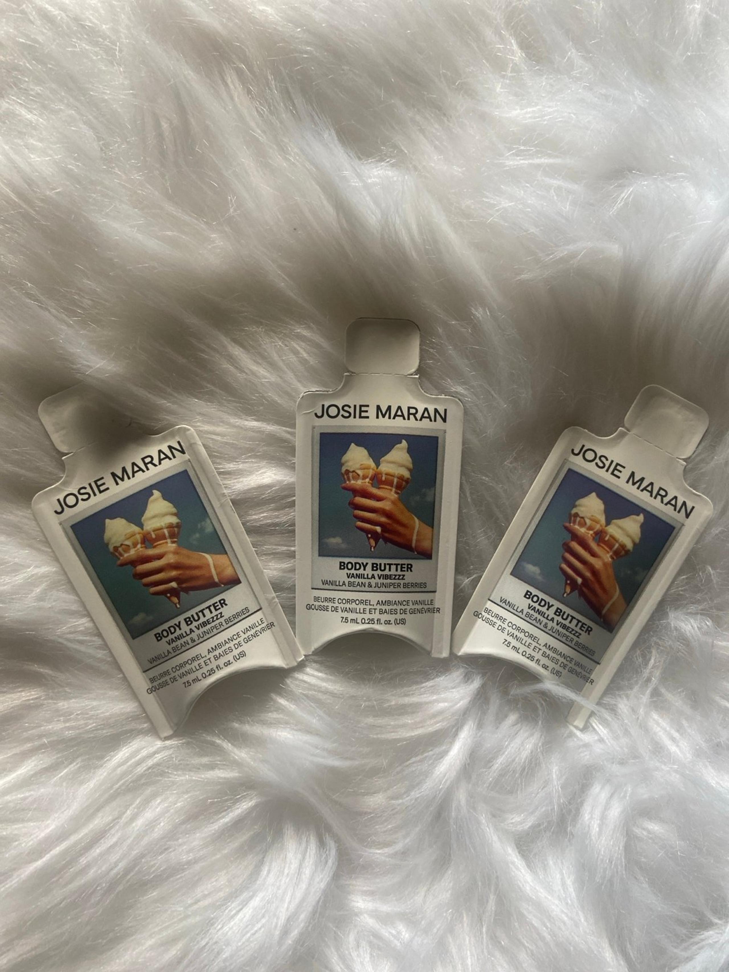 Josie Maran Body Butter Vanilla Vibezzz Vanilla Bean & Juniper Berries 7.5ml x3