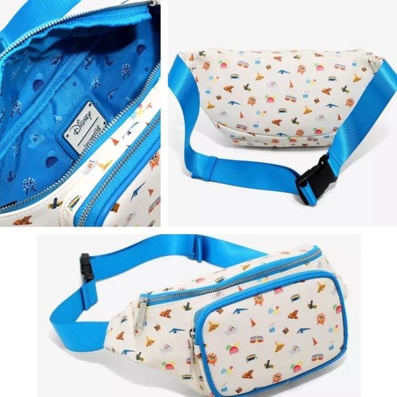 Loungefly Disney Disneyland 65th Anniversary Landmarks Fanny Pack