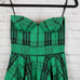 Luella Bartley Strapless Dress Size 38 Fit and Flare Plaid Rockabilly Designer