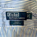 Mens Polo Ralph Lauren Regent Custom Fit Blue White Stripe Poplin Shirt 18-35