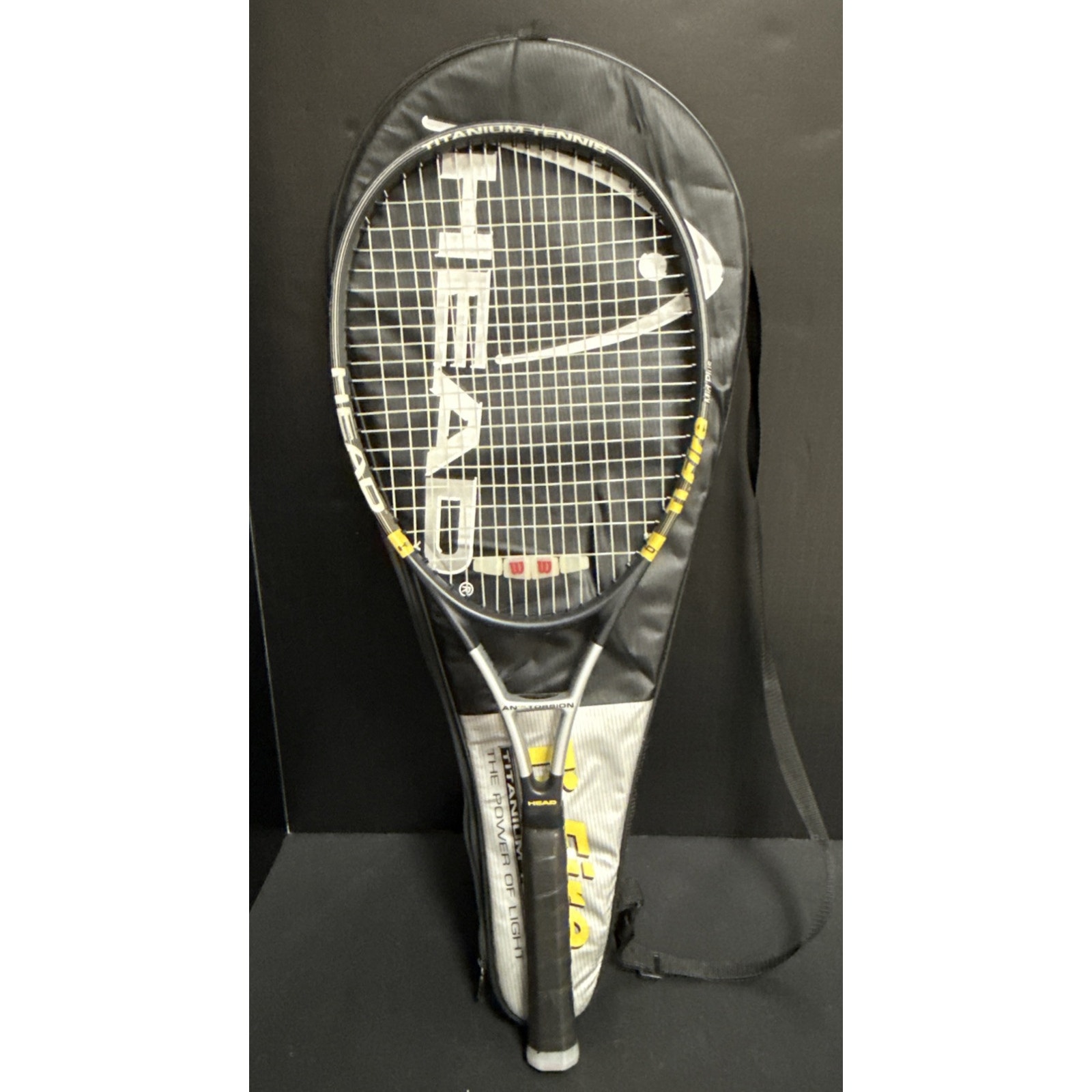 HEAD Ti. Fire MidPlus Austria Titanium Tennis Racquet 4 1/4-2 Anti Torsion Case