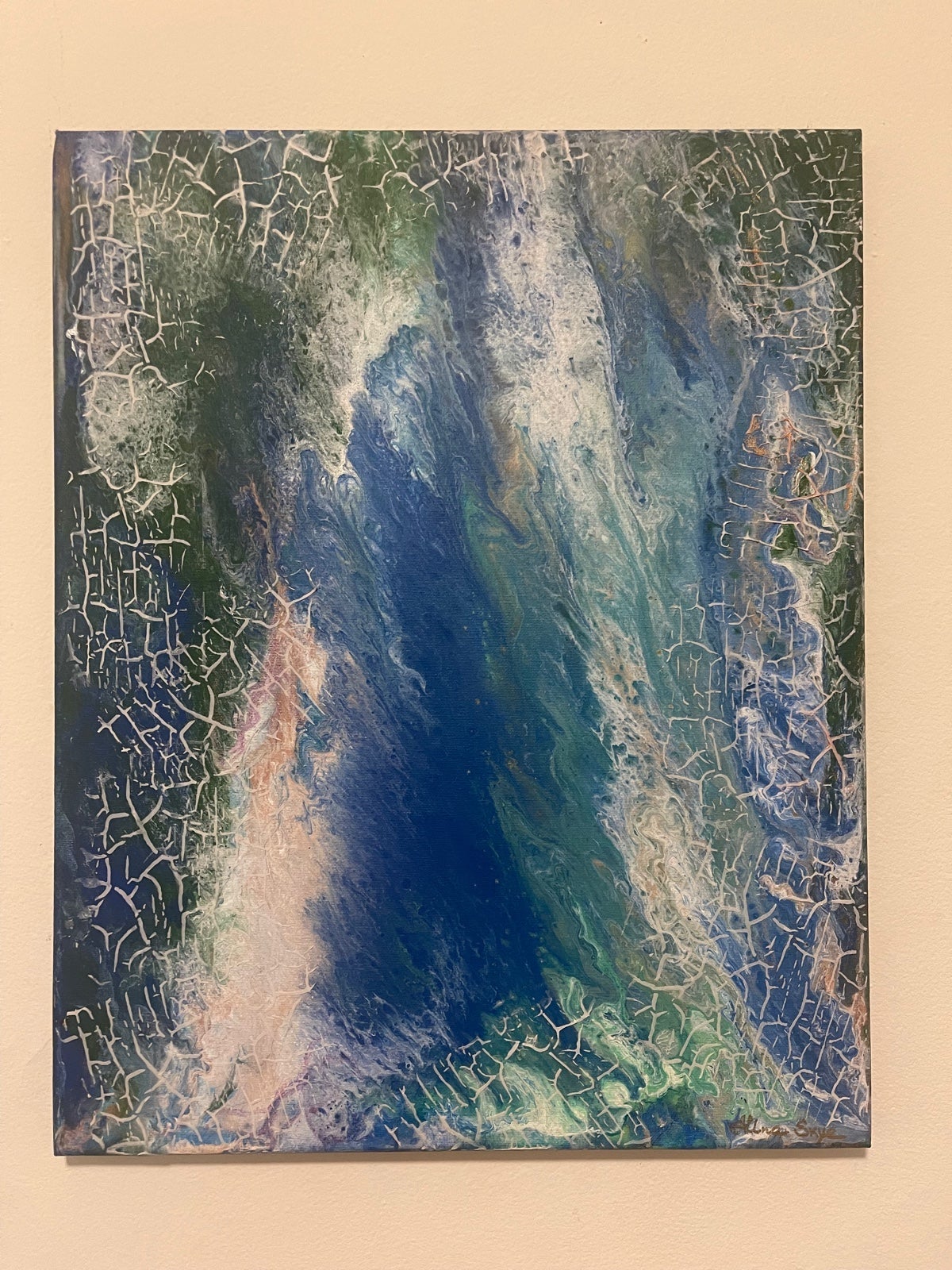Into the Blue - original acrylic painting