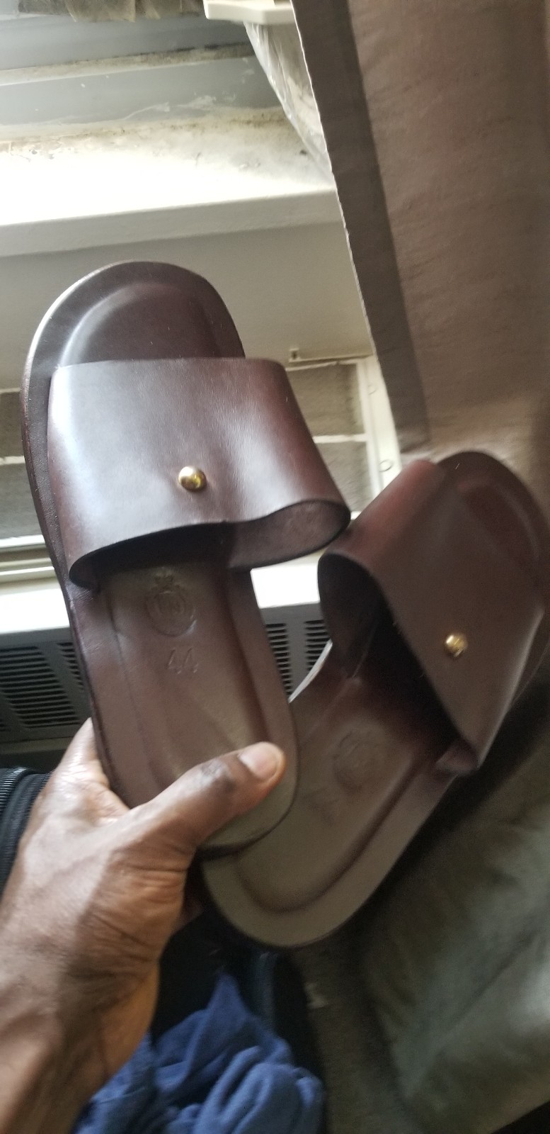 Men Italian Leather slippers