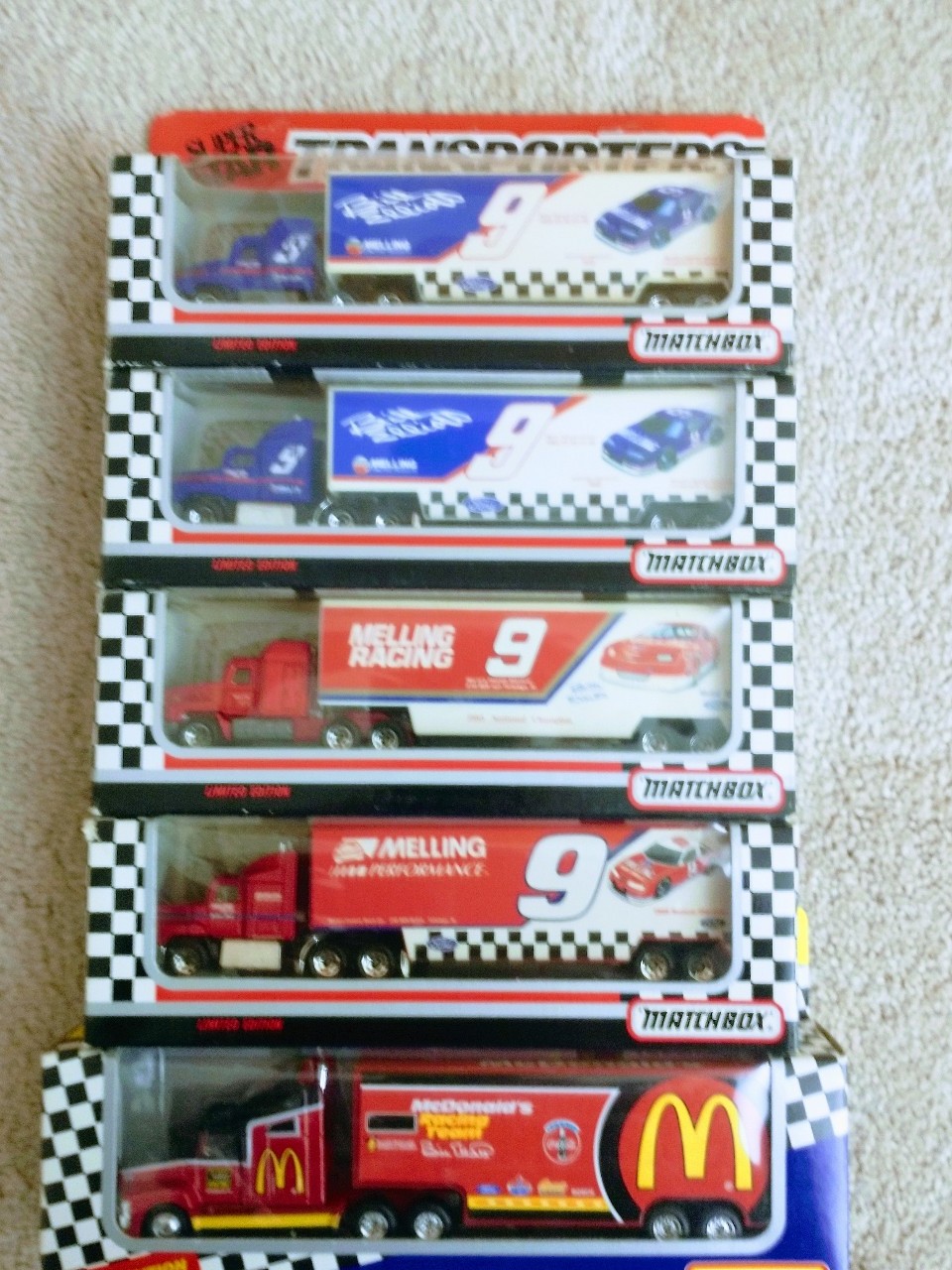 Bill Elliott Matchbox Transporters