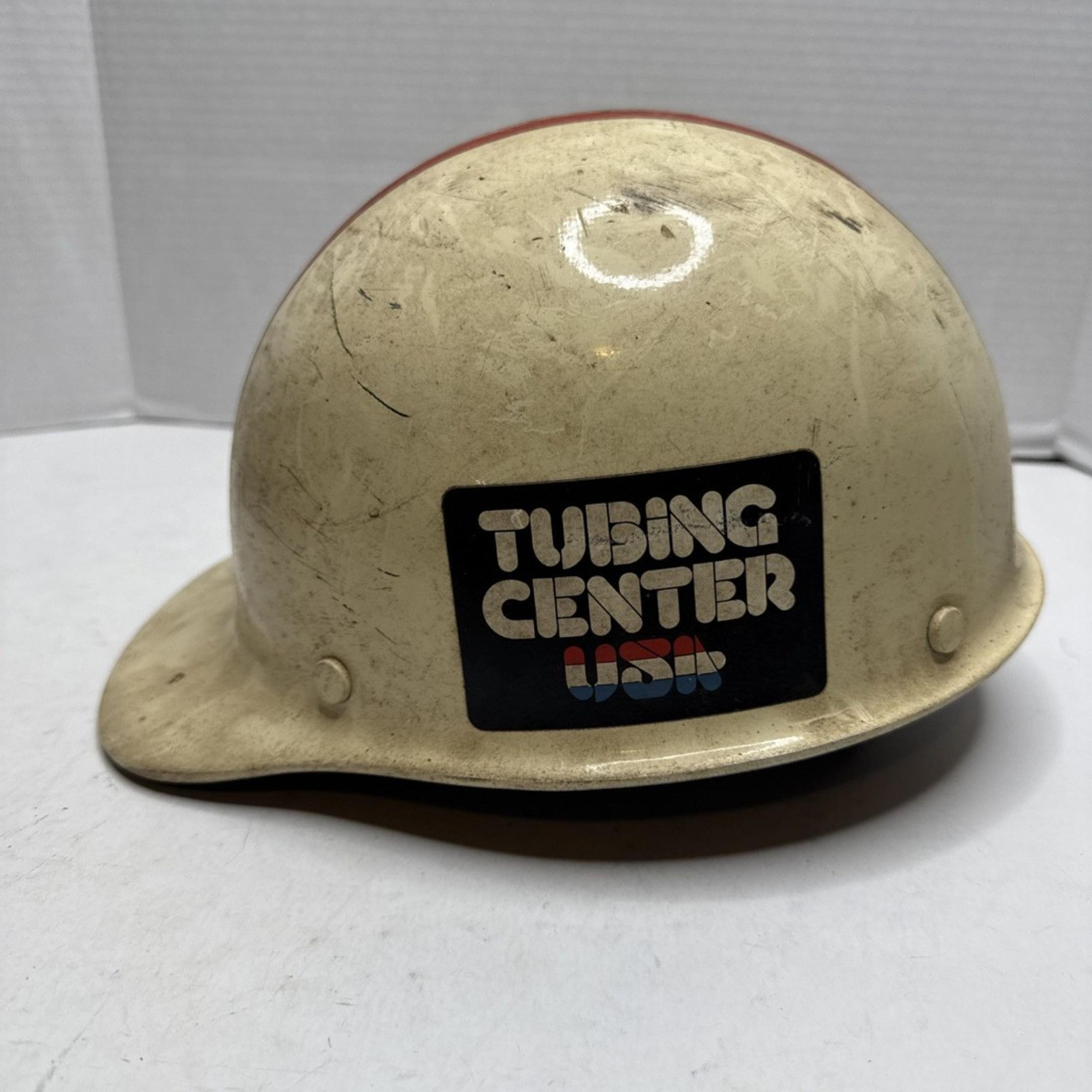 Vintage  MSA Skullgard Tiger Stripe Miner's Hat 1977