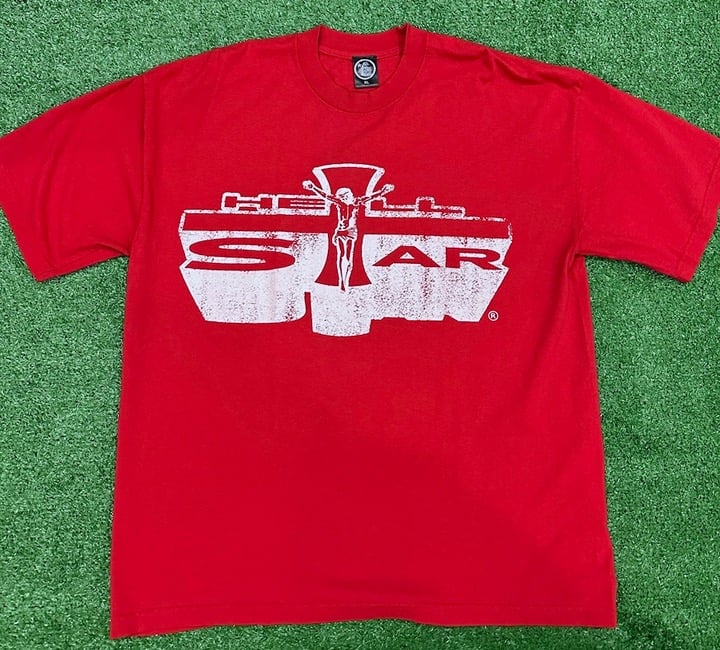 NEW Hellstar Jesus Emblem Tee Red Size XLarge Capsule 9