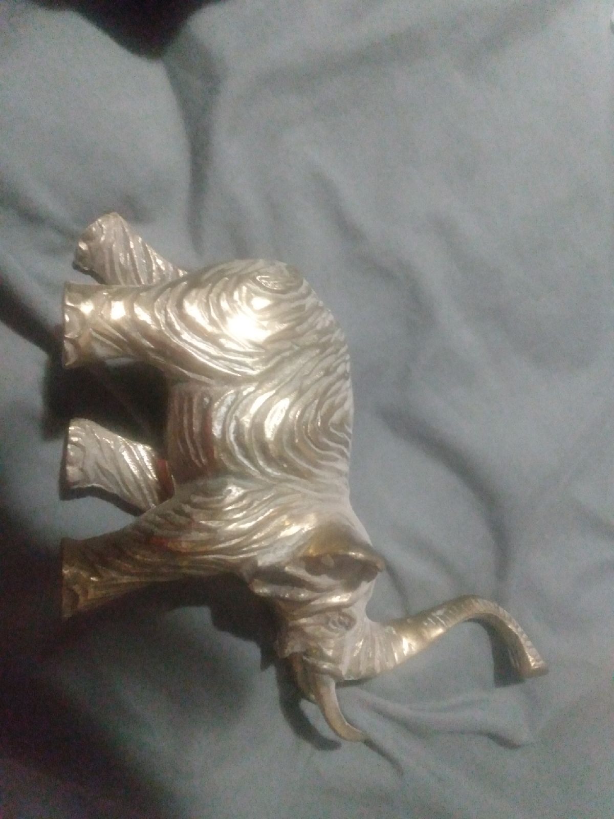Antique rare brass elephant one of a kin
