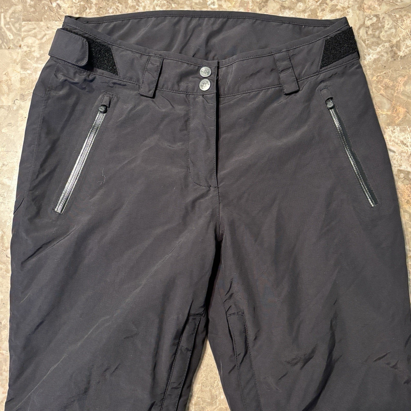 Helly Hansen Snowboard Pants Womens Small Black Insulated RECCO Water Resist Ski