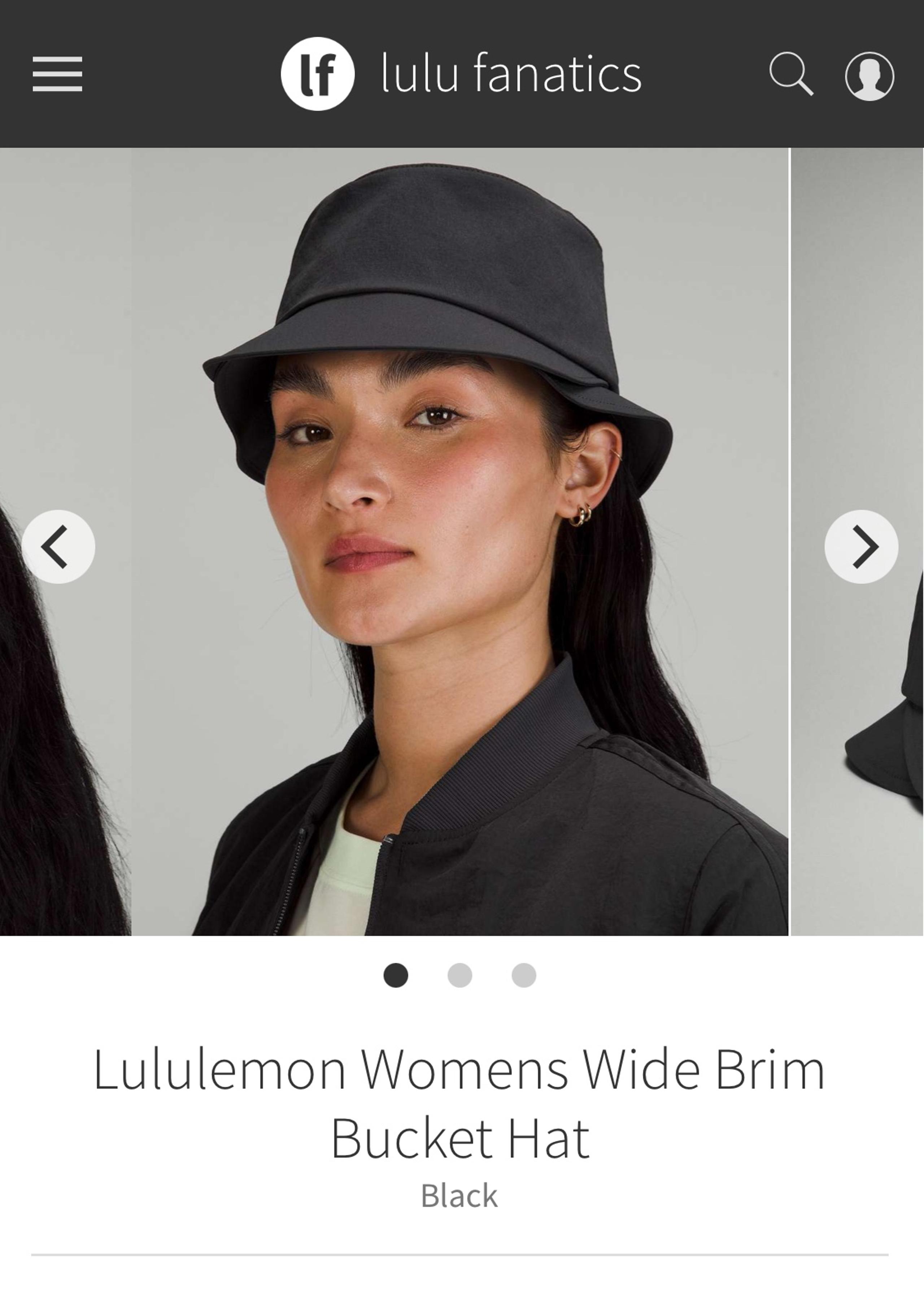 Lululemon wide brim bucket hat, size ML