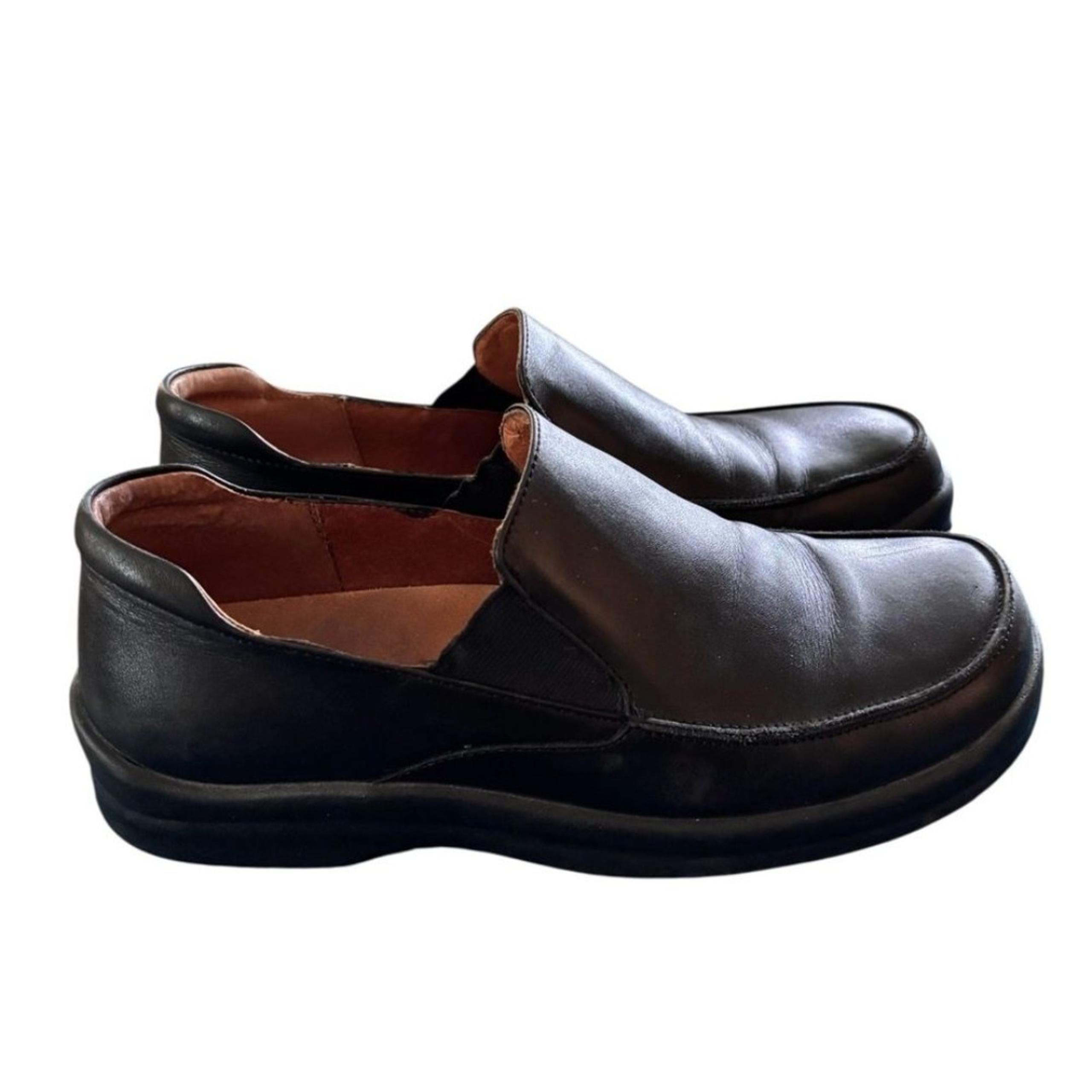 Footprints By Birkenstock Napoli Sz Women 9.5-10 Men 7-7.5 Black Leather Loafer
