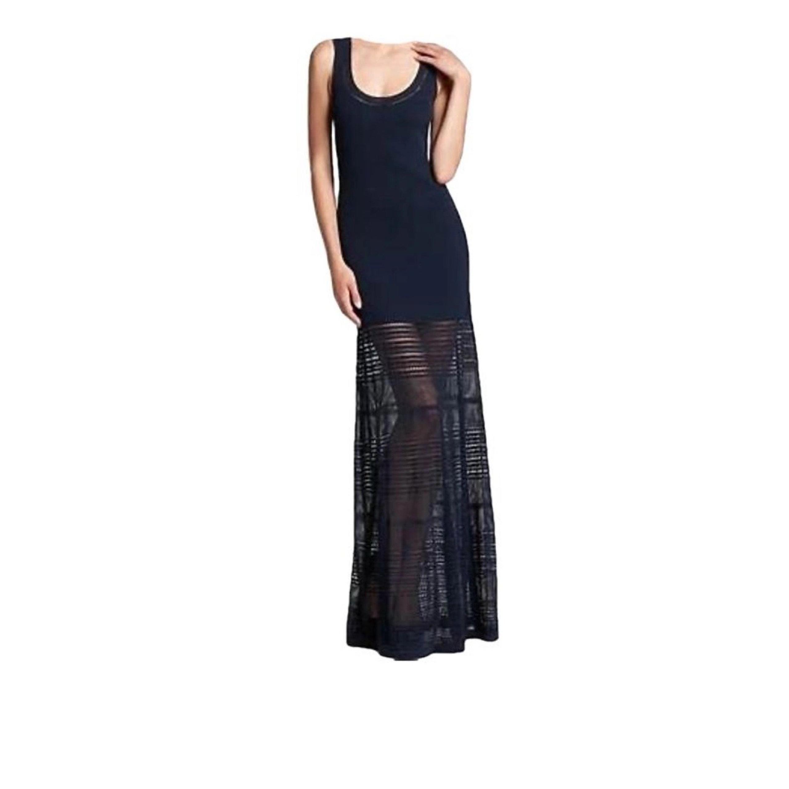 Jill Pointelle Knit Sleeveless Maxi L - Zac Posen
