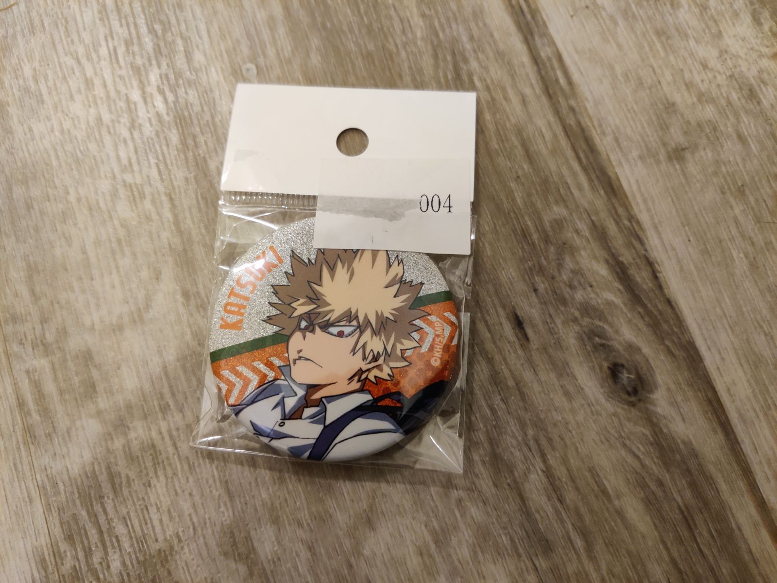 Bakugo Katsuki My Hero Academia Glitter Badge EXTREMELY RARE