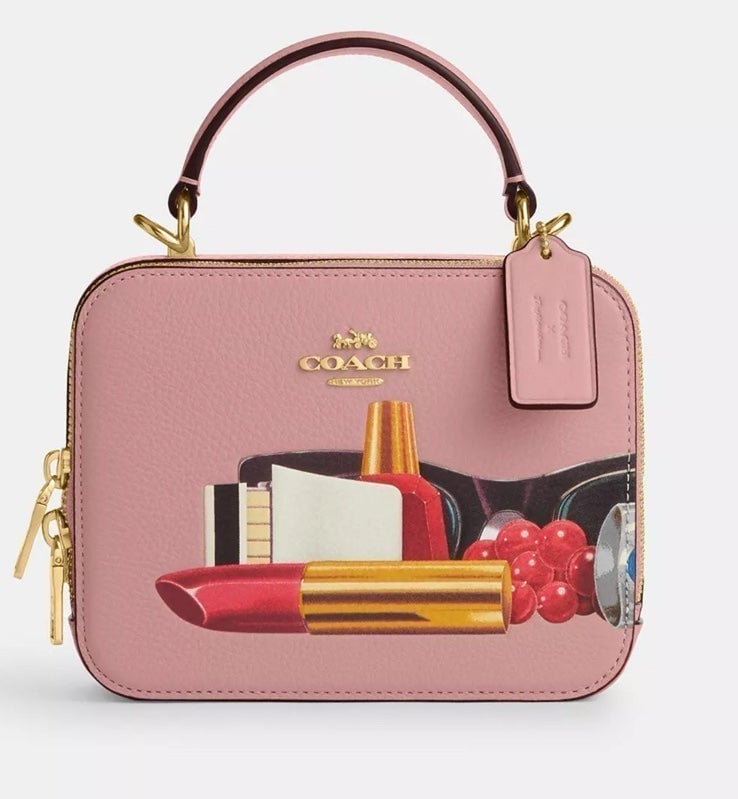 New Coach Tom Wesselmann limited edition pink leather crossbody bag