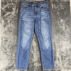 Madewell Jeans Womens 26 Blue The Perfect Vintage Straight Hi Rise Cropped