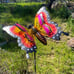 Metal Large Solar Butterfly Art Decor,Waterproof Solar Decorative Stakes Lights.