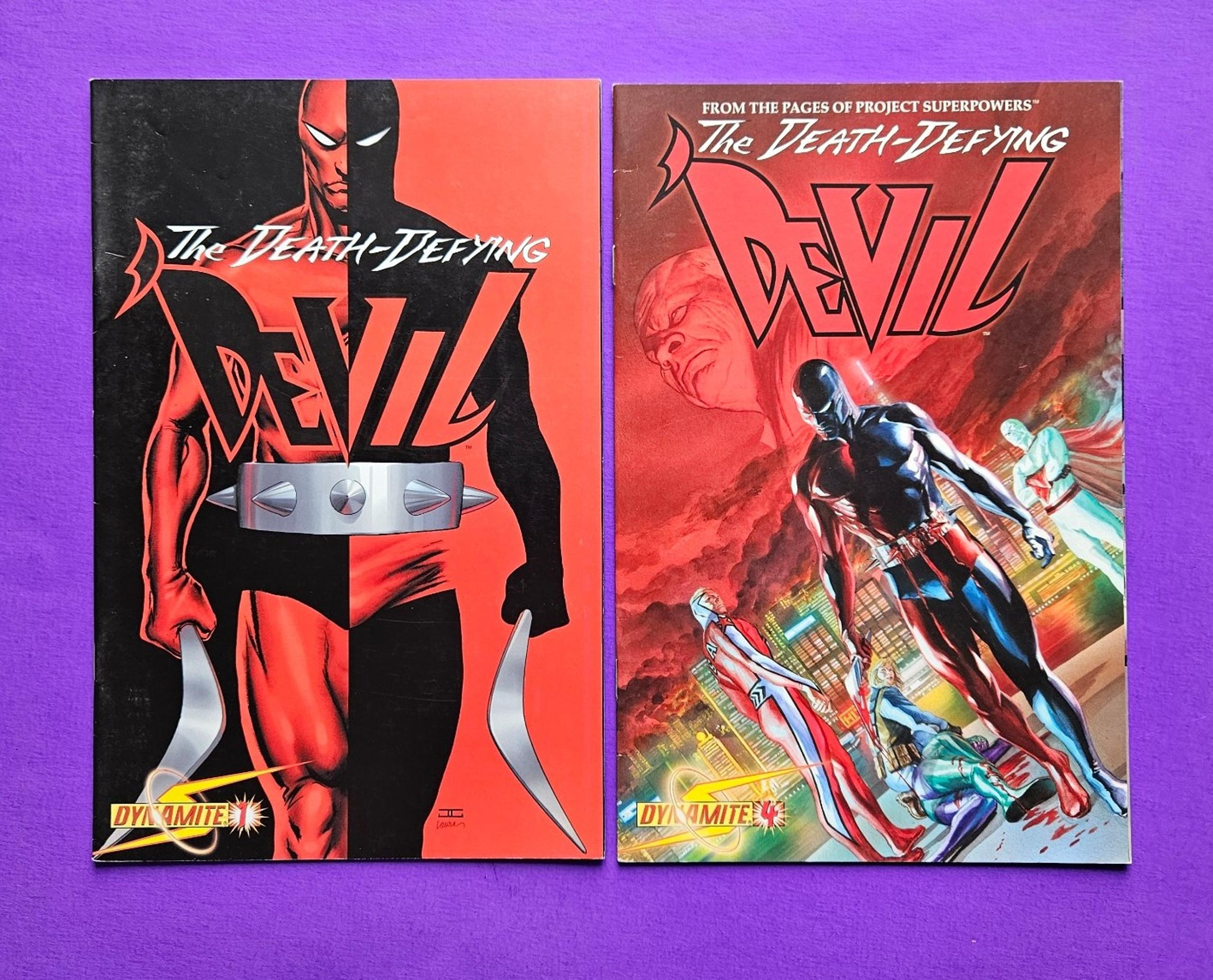 Lot Of 2 DEATH-DEFYING DEVIL #1 #4 Comic Books Dynamite Entertainment 2009 Fine