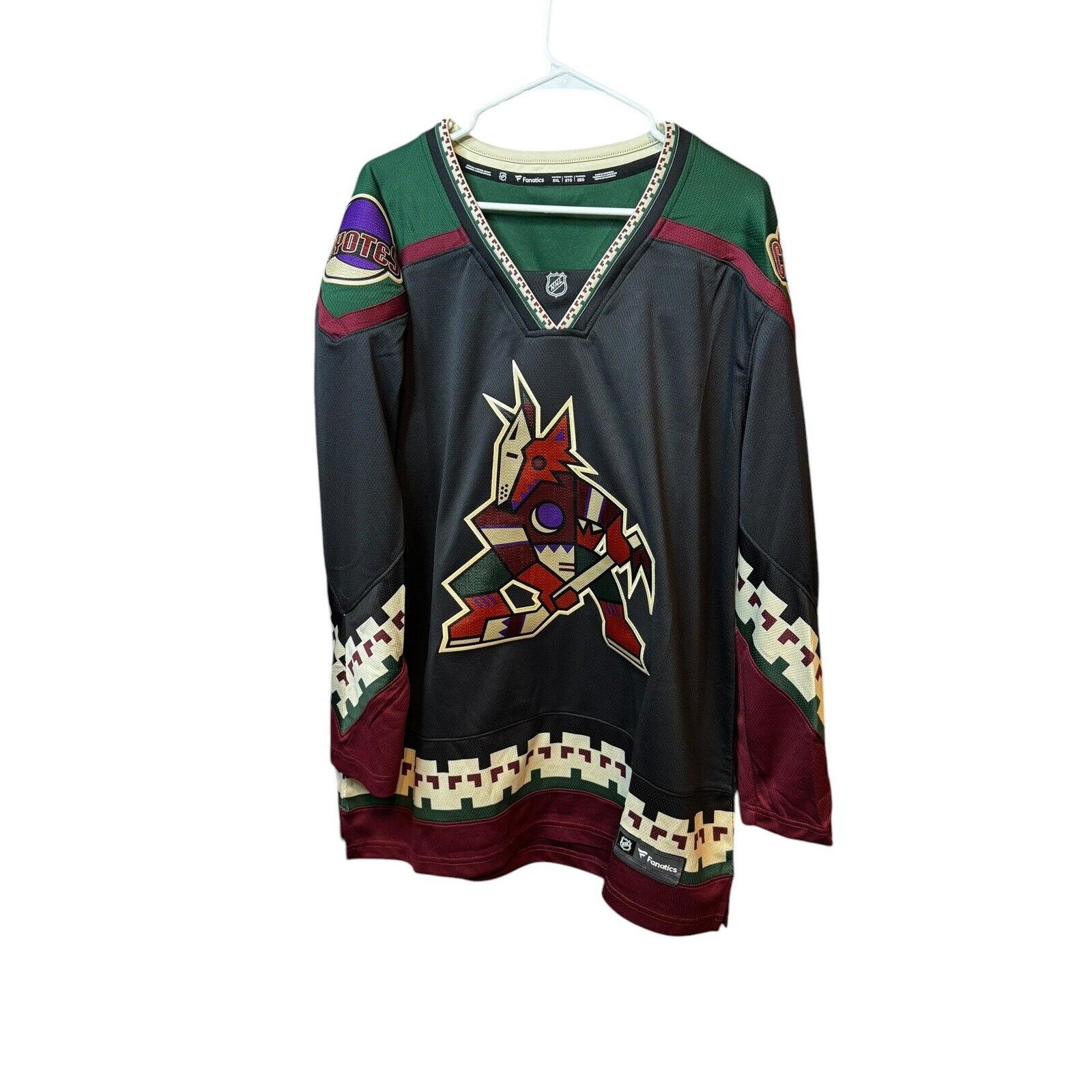 NWT Women’s Arizona Coyotes NHL Fanatics Breakaway Jersey Kachina Size 2XL