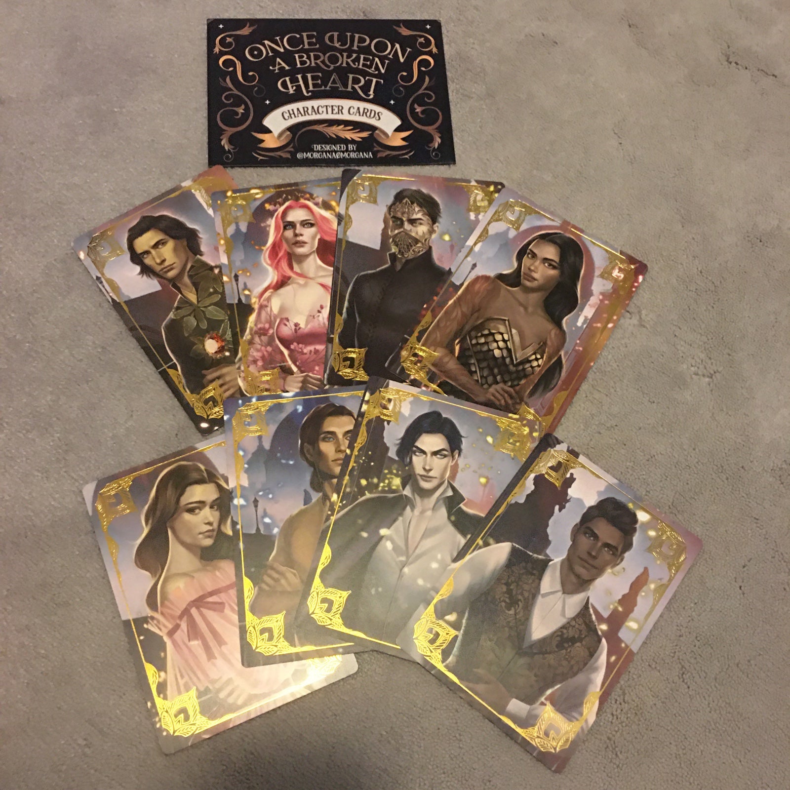 Fairyloot Exclusive Once Upon a Broken Heart Foiled Character Cards