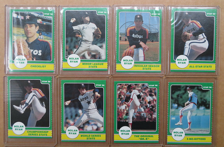 Nolan Ryan 1986 Star baseball cards - 24 cards total [gradable] lot