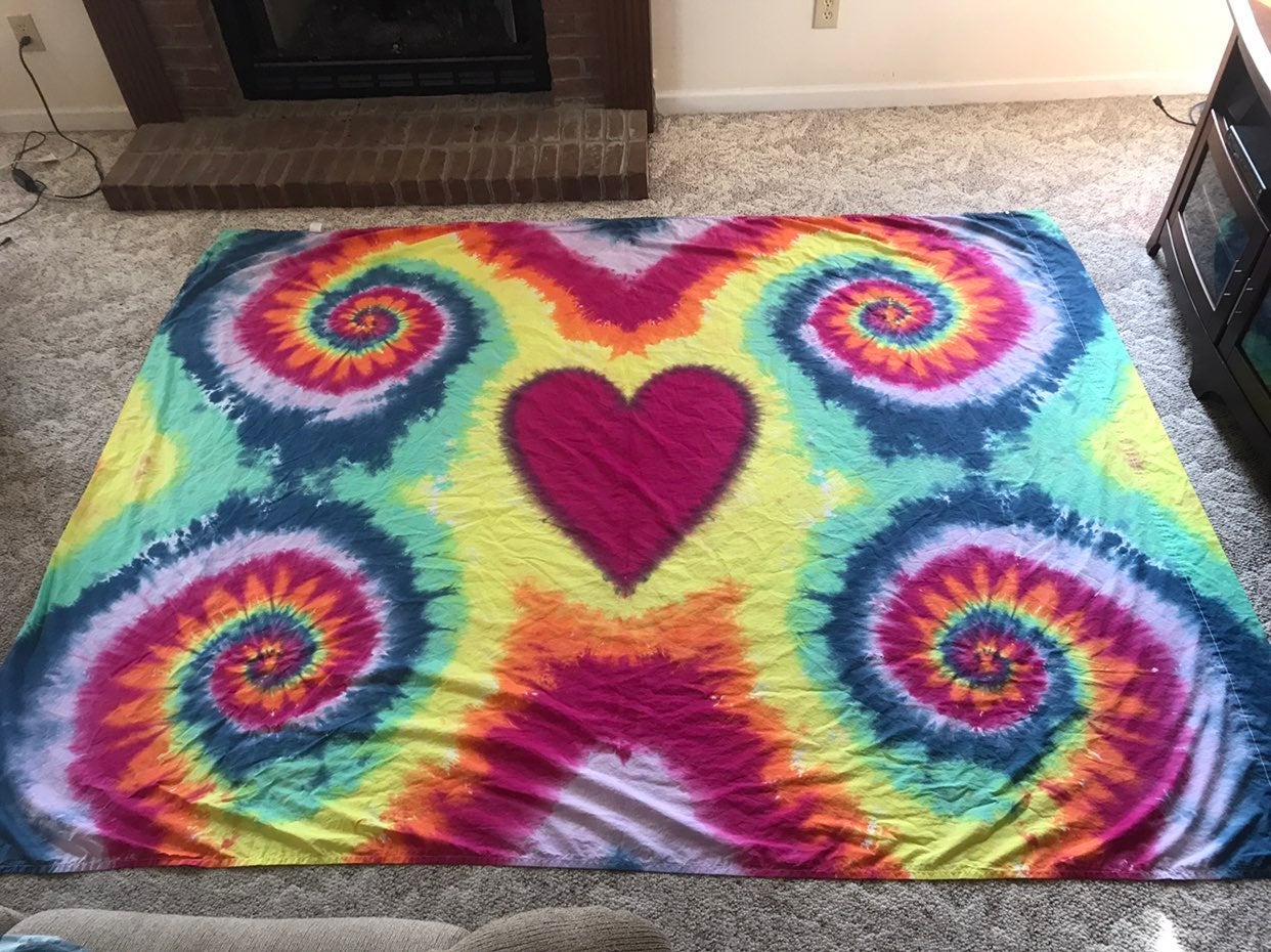 Tie dye tapestry