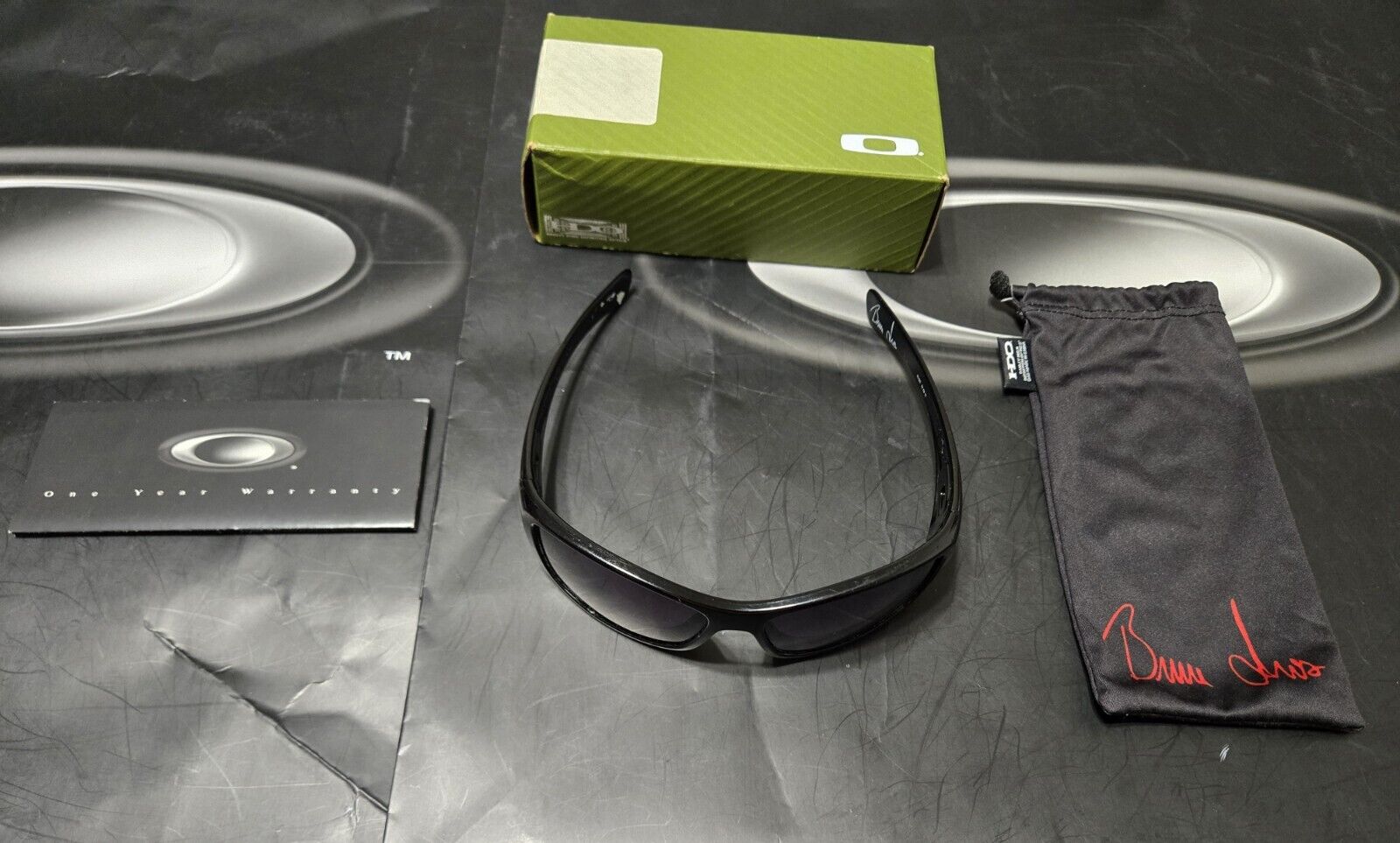 Rare Oakley Bruce Irons Signature Series Hijinx Polished Black Warm Grey 03-590