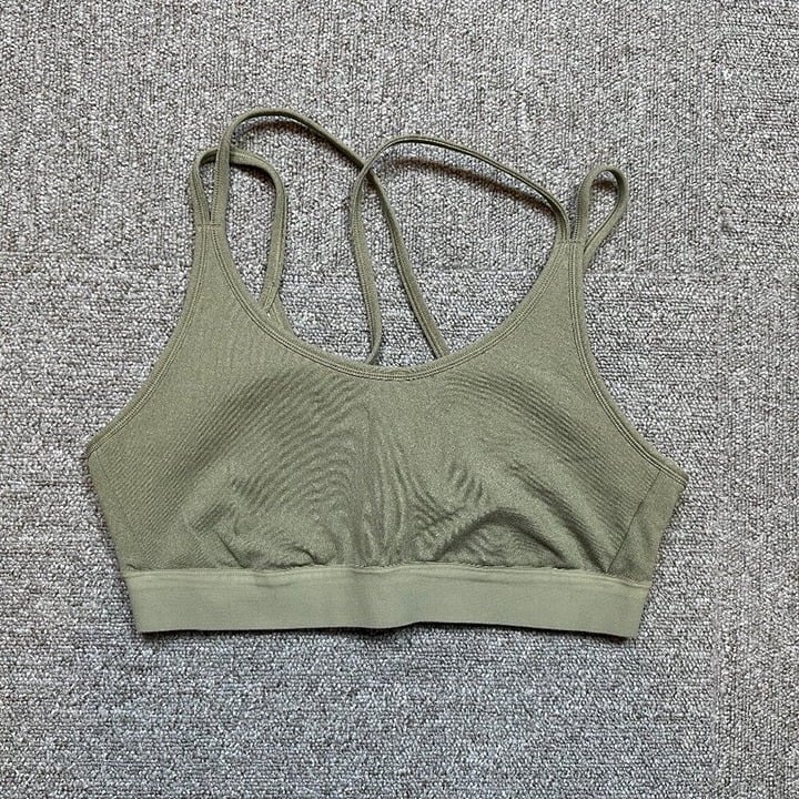 Tory Burch Sport Sage Green Sports Bra in Size Medium