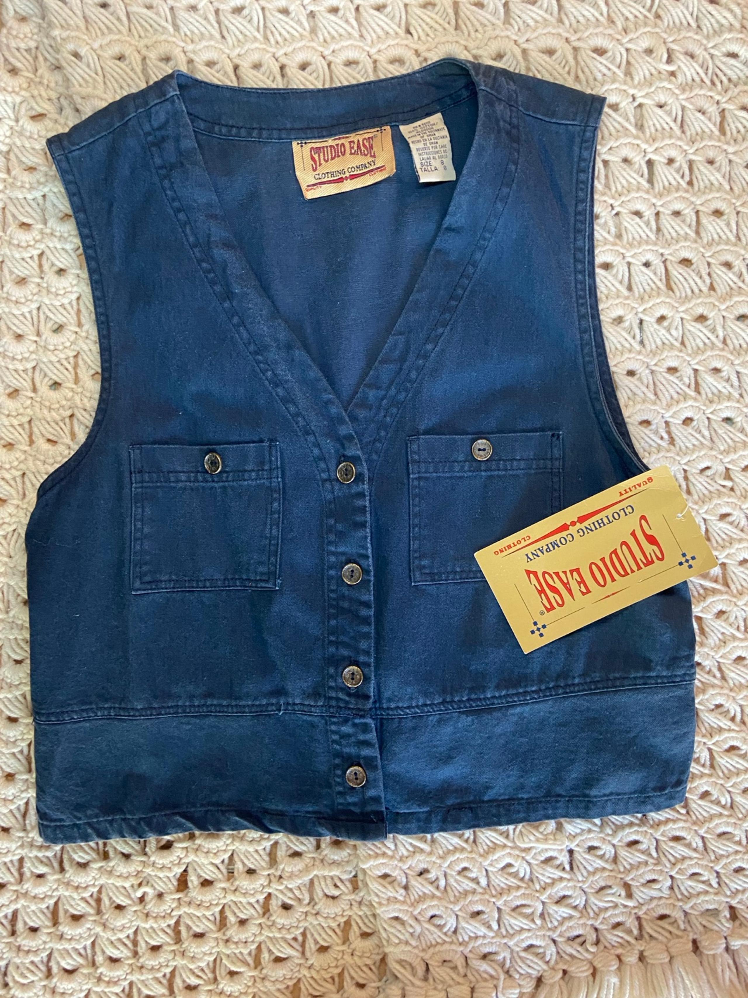 Vintage studio Ease  Button-up Vest Size M-10