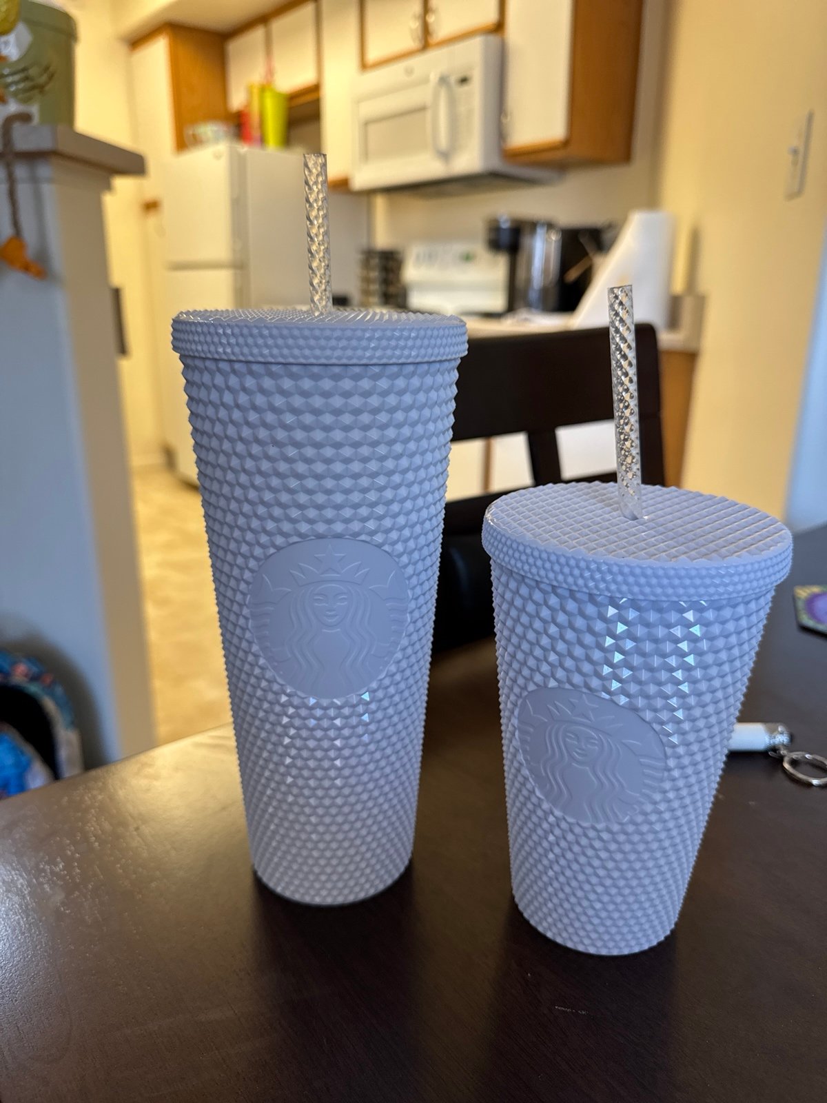 Starbucks white studded tumbler set