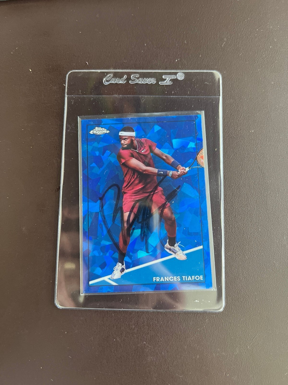 France’s Tiafoe Topps Chrome Tennis 2021 Hand Signed Rookie Card