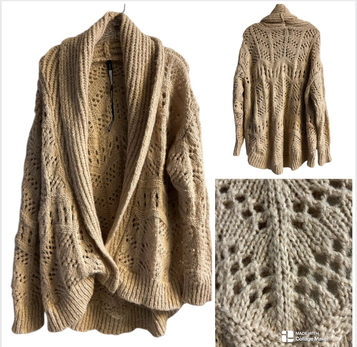Anthropologie mohair and wool blend cardigan NWOT