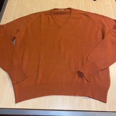 Vintage Jaeger 100% Cashmere Made In Scotland Pullover Sweater Size 46 V Neck