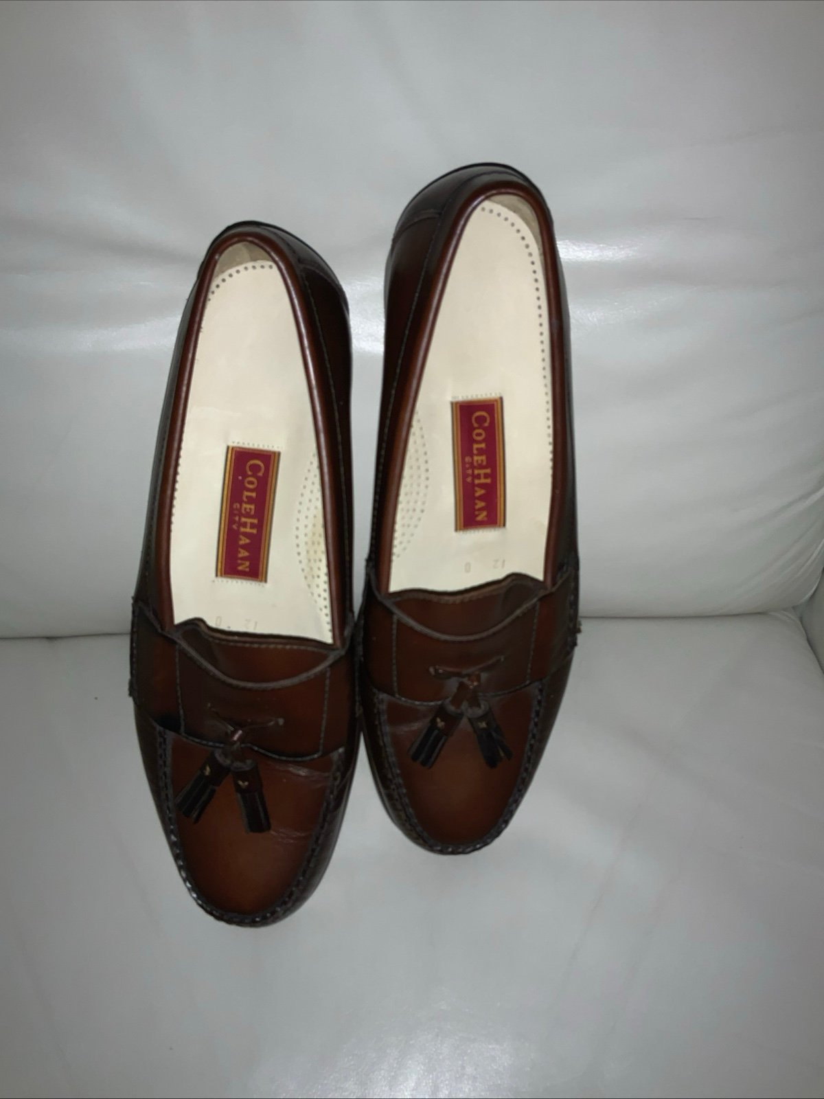 COLEHAAN City Mens leather tassel loafer. SZ 12 D.