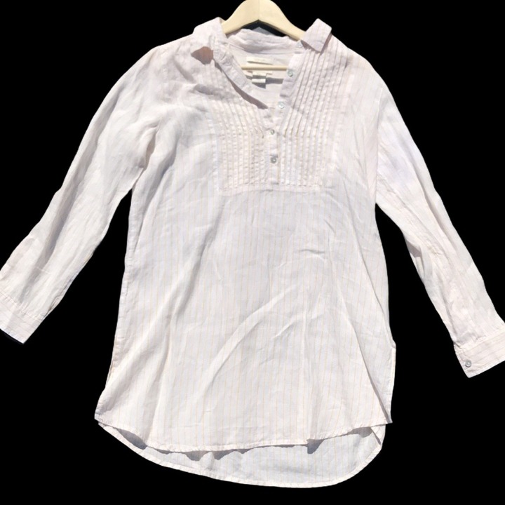 Cynthia Rowley Striped Linen Tunic/Swim